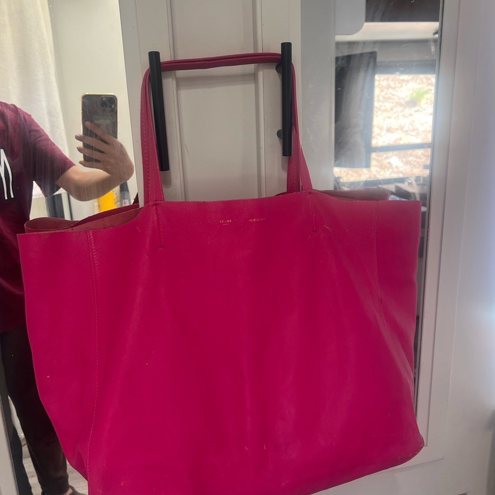 Celine Bold Pink Tote Bag